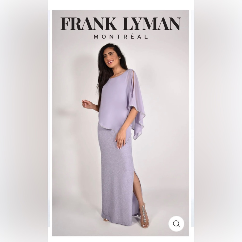 Frank Lyman (Size US 14) Purple Gown Dress